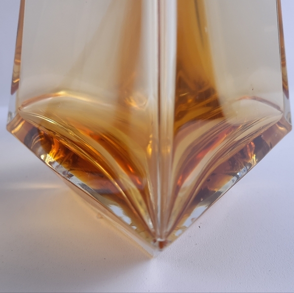 MURANO DECANTER SET Hand-Blown Glass Italy Venetian Amber Barware Bar Wine MCM - Picture 4 of 12